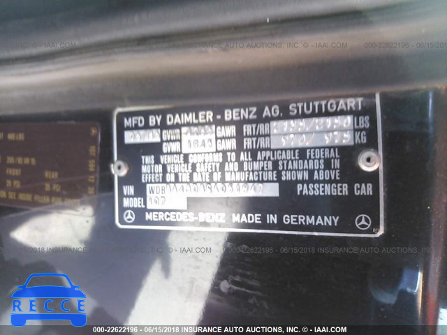 1986 MERCEDES-BENZ 560 SL WDBBA48D8GA051947 image 8