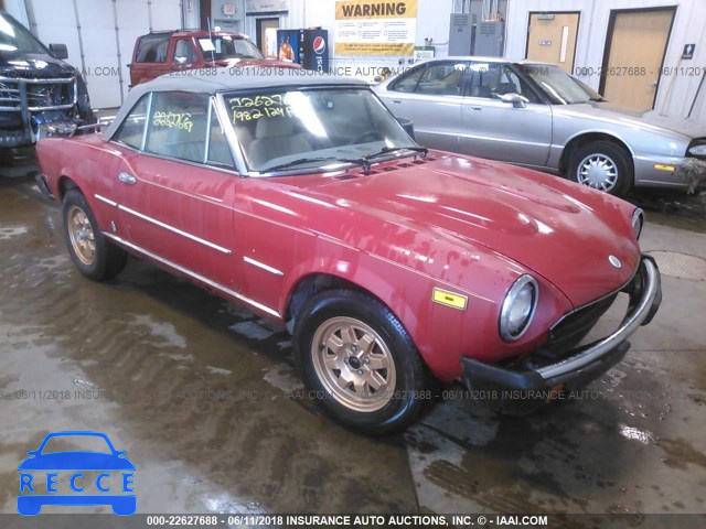 1982 FIAT 124 SPIDER ZFAAS00B3C5000105 зображення 0