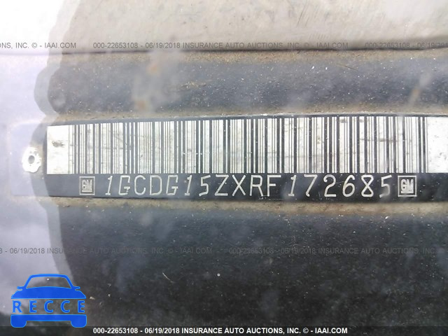 1994 CHEVROLET G10 1GCDG15ZXRF172685 image 8