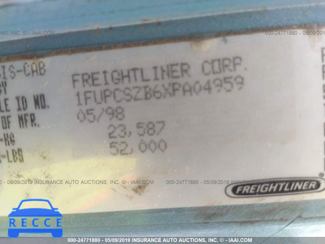 1999 FREIGHTLINER CONVENTIONAL FLD120 1FUPCSZB6XPA04959 image 8