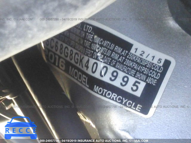 2016 HONDA GL1800 JH2SC68G8GK400995 image 9