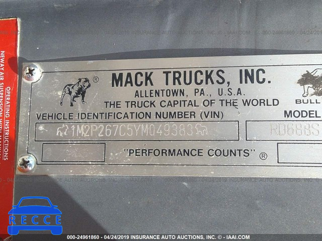 2000 MACK RD688S RD600 1M2P267C5YM049383 зображення 7