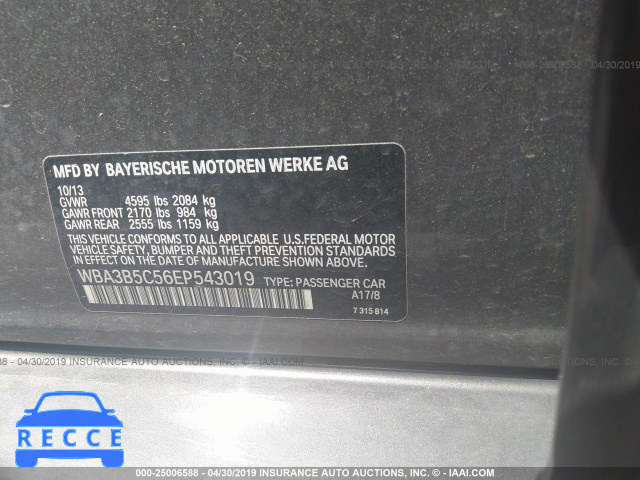 2014 BMW 328 XI SULEV WBA3B5C56EP543019 зображення 8