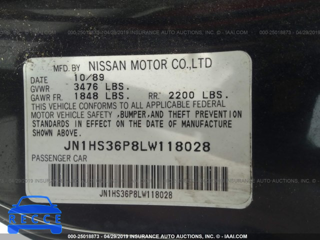 1990 NISSAN 240SX SE JN1HS36P8LW118028 image 8