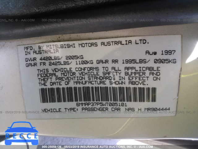 1998 MITSUBISHI DIAMANTE ES 6MMAP37P5WT005101 image 8
