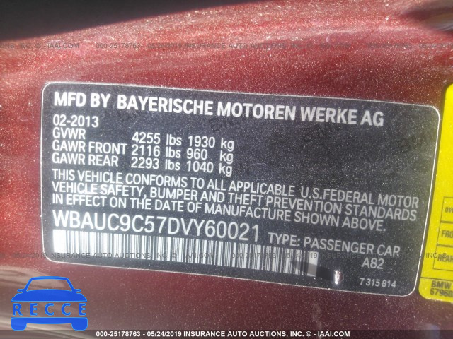2013 BMW 135 I/IS WBAUC9C57DVY60021 image 8