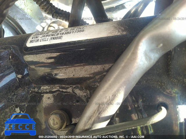 2003 KAWASAKI VN800 B JKBVNCB193B517360 image 9