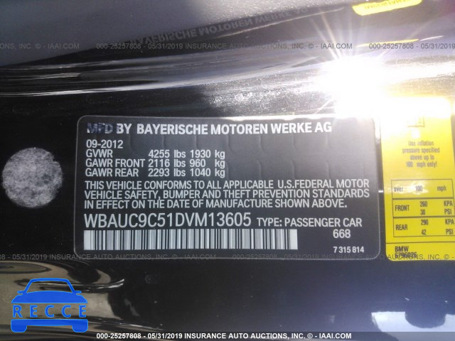 2013 BMW 135 I/IS WBAUC9C51DVM13605 зображення 7