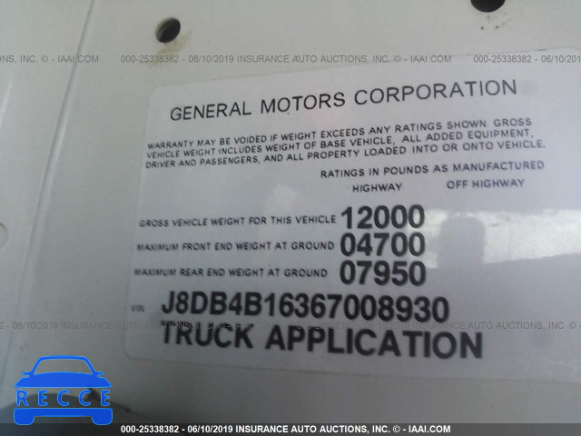 2006 GMC W3500 W35042 J8DB4B16367008930 зображення 8