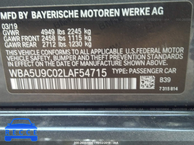 2020 BMW M340XI WBA5U9C02LAF54715 image 7