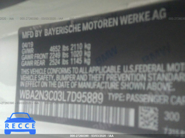 2020 BMW M240XI WBA2N3C03L7D95889 Bild 7