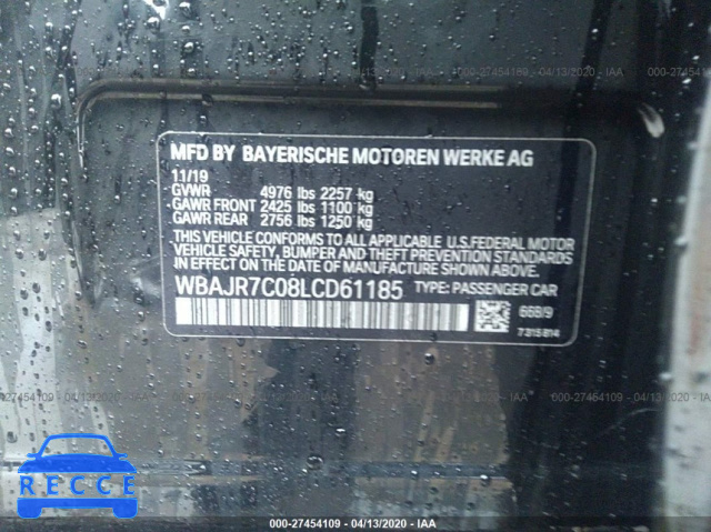 2020 BMW 530 XI WBAJR7C08LCD61185 Bild 8