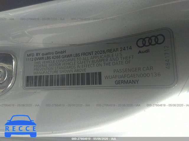 2014 AUDI R8 4.2 QUATTRO WUAFUAFG4EN000136 image 8