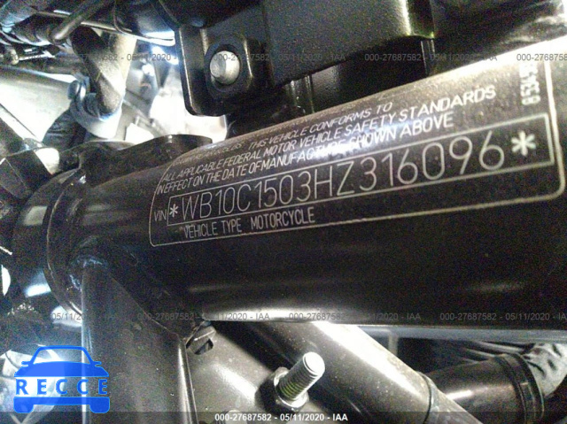 2017 BMW C650 GT WB10C1503HZ316096 зображення 9