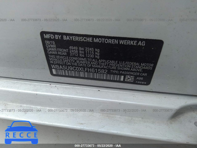 2020 BMW M340XI WBA5U9C0XLFH61582 image 8