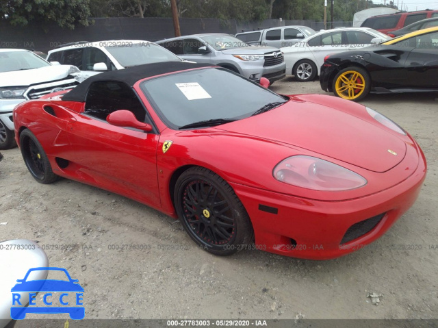 2004 FERRARI 360 SPIDER/SPIDER F1 ZFFYT53A040134753 зображення 0