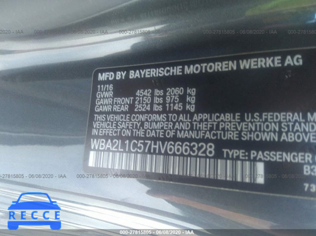 2017 BMW M240I WBA2L1C57HV666328 image 8