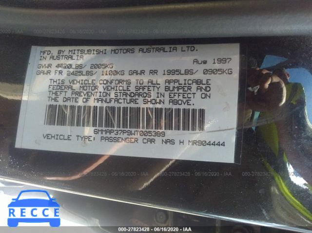 1998 MITSUBISHI DIAMANTE ES 6MMAP37P9WT005389 Bild 7