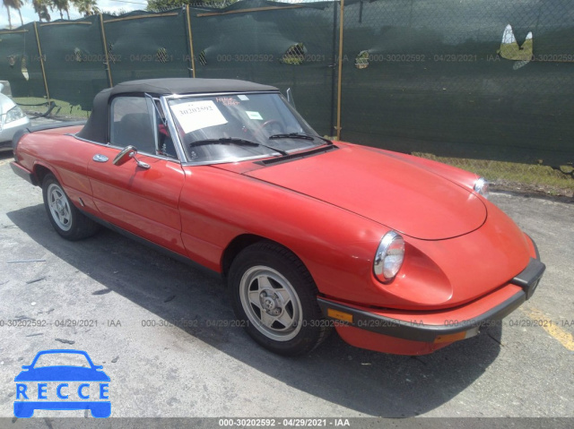 1985 ALFA ROMEO VELOCE 2000 SPIDER ZARBA5416F1023068 image 0