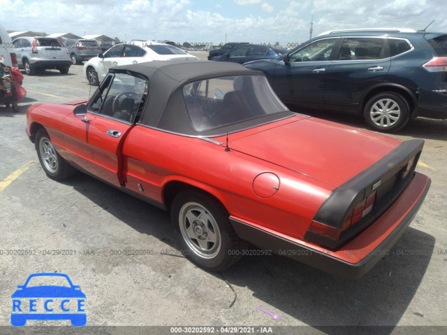 1985 ALFA ROMEO VELOCE 2000 SPIDER ZARBA5416F1023068 image 2