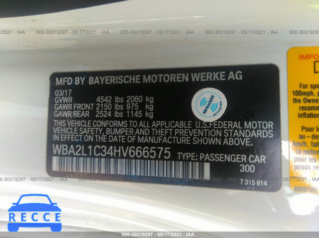 2017 BMW 2 SERIES M240I WBA2L1C34HV666575 image 8