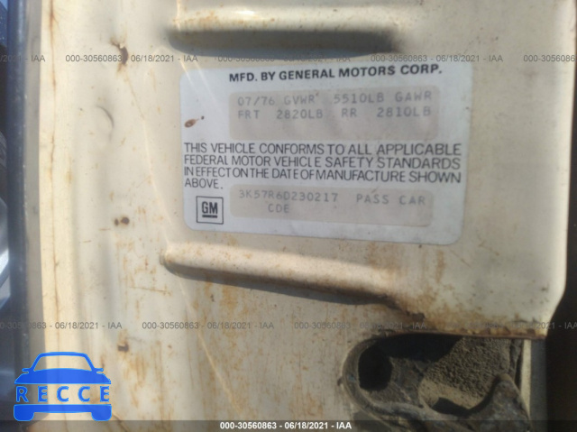 1976 OLDSMOBILE CUTLASS  3K57R6D230217 image 8