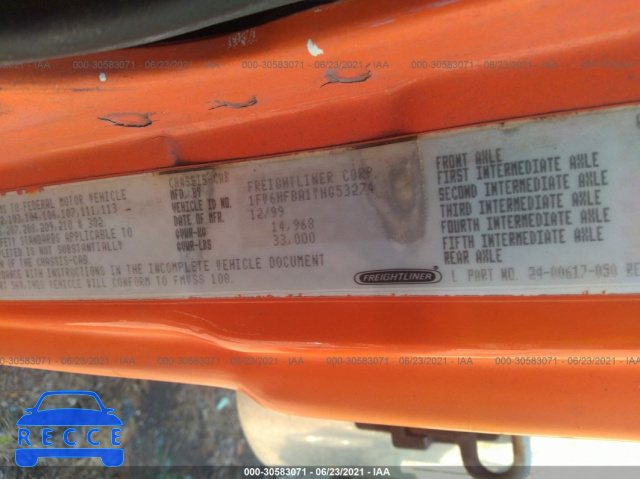 2000 FREIGHTLINER MEDIUM CONVENTIONAL FL70 1FV6HFBA1YHG53274 image 8