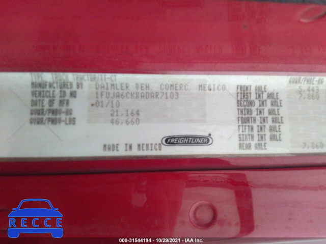 2010 FREIGHTLINER COLUMBIA COLUMBIA 1FUJA6CKXADAR7103 image 8