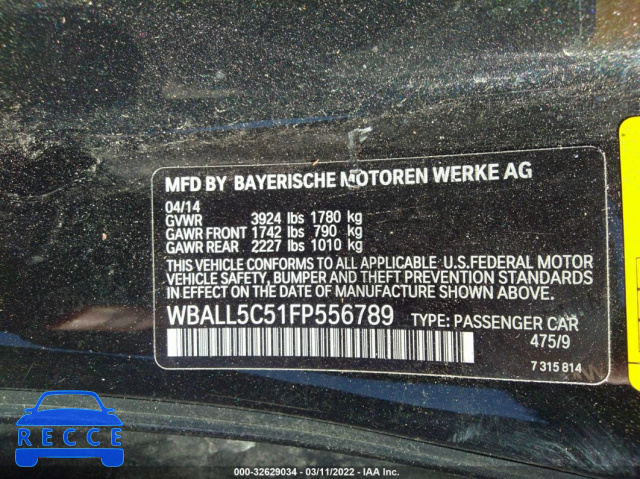 2015 BMW Z4 SDRIVE28I WBALL5C51FP556789 зображення 8