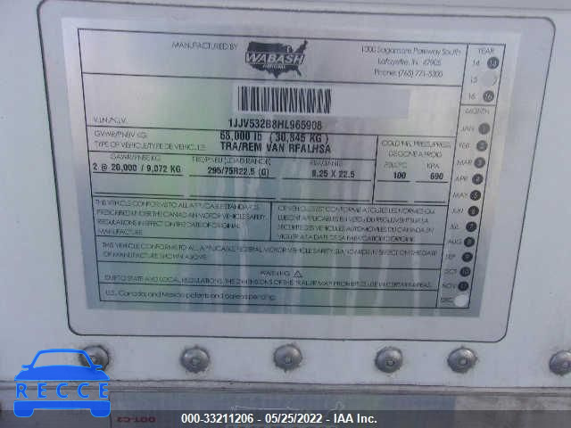 2017 WABASH NATIONAL CORP WABASH NATIONAL CORP 1JJV532B8HL965908 image 0