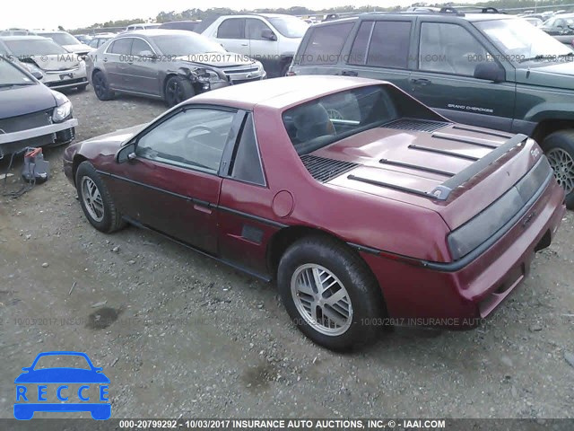 1987 PONTIAC FIERO 1G2PE11R0HP242863 image 2