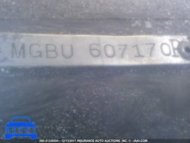 1974 MG MGB MGBU607170P image 8