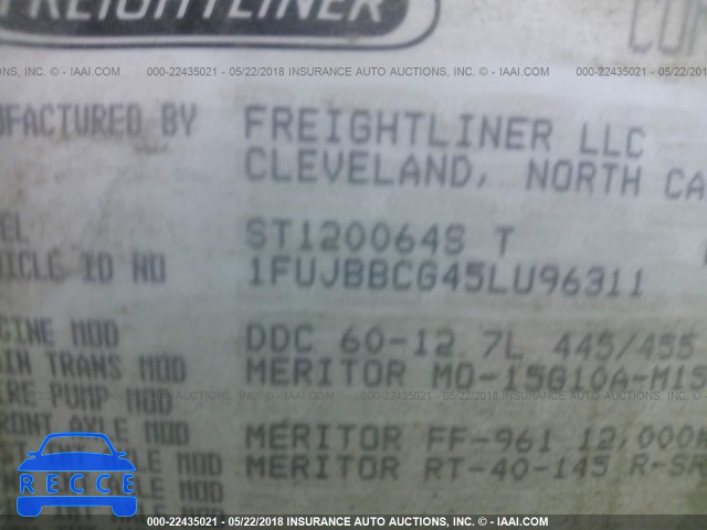 2005 FREIGHTLINER ST120 ST120 1FUJBBCG45LU96311 image 9