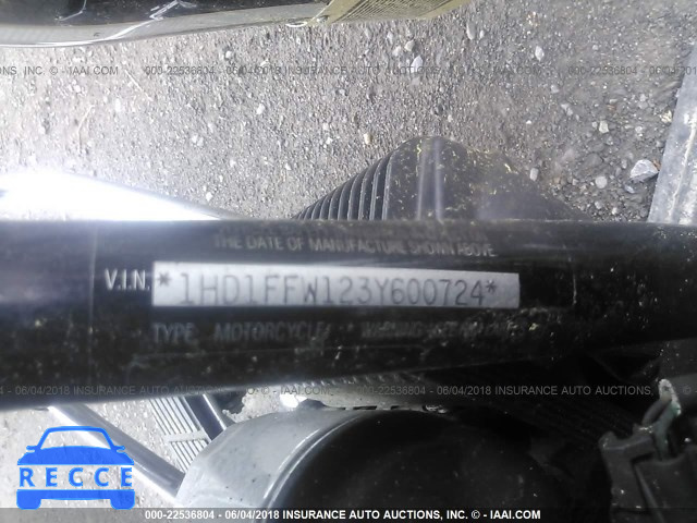 2003 HARLEY-DAVIDSON FLHTCI 1HD1FFW123Y600724 image 9