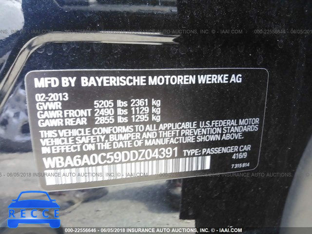 2013 BMW 640 I WBA6A0C59DDZ04391 зображення 8