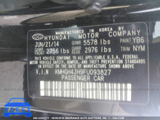 2015 HYUNDAI EQUUS SIGNATURE/ULTIMATE KMHGH4JH9FU093827 image 8
