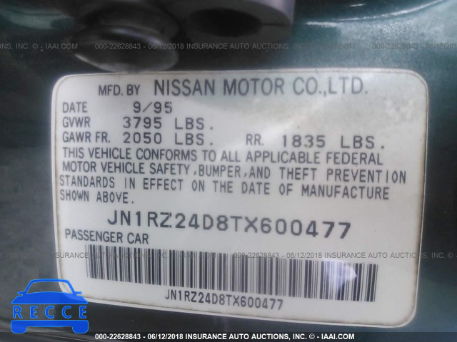 1996 NISSAN 300ZX JN1RZ24D8TX600477 image 8