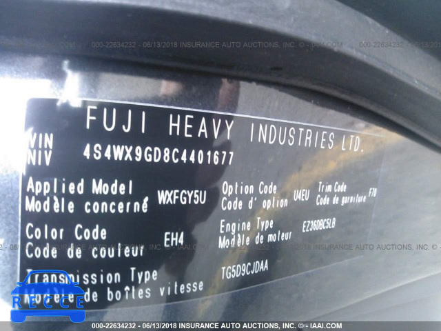 2012 SUBARU TRIBECA LIMITED/TOURING 4S4WX9GD8C4401677 image 8