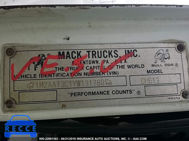 2000 MACK CH613 CH600 1M2AA13C1YW131780 Bild 9