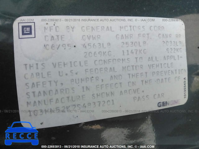 1995 OLDSMOBILE 88 ROYALE 1G3HN52K2S4837201 image 8