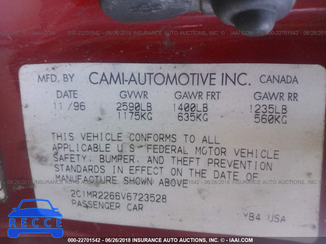 1997 GEO METRO 2C1MR2266V6723528 image 8