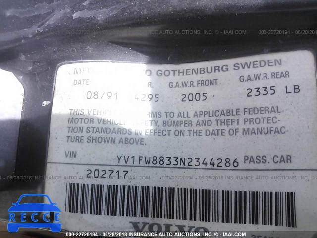 1992 VOLVO 740 YV1FW8833N2344286 image 8