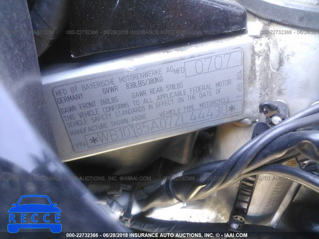 2007 BMW F650 GS WB10185A07ZL44430 image 9