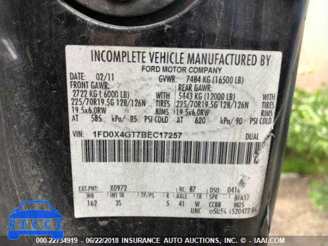 2011 FORD F450 SUPER DUTY 1FD0X4GT7BEC17257 image 7