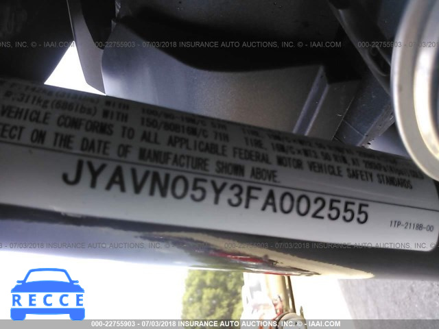 2015 YAMAHA XVS950 CU/CUC JYAVN05Y3FA002555 зображення 9