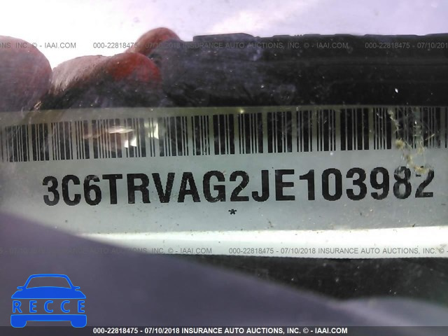2018 RAM PROMASTER 1500 1500 STANDARD 3C6TRVAG2JE103982 image 8