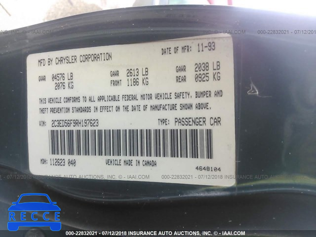 1994 CHRYSLER LHS 2C3ED56F9RH197623 Bild 8