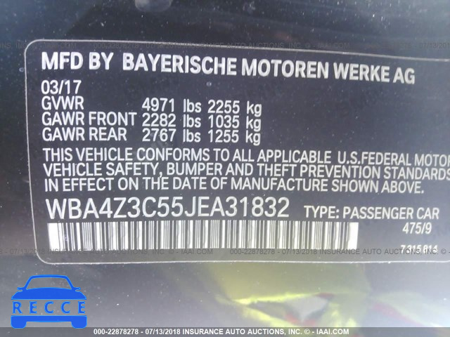 2018 BMW 430XI WBA4Z3C55JEA31832 image 7