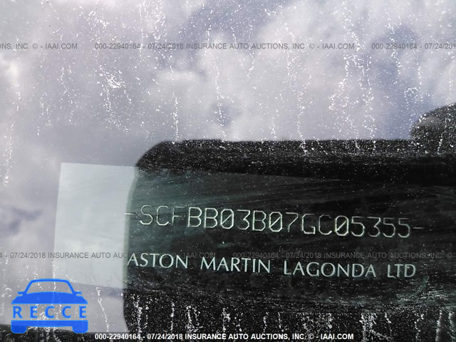 2007 ASTON MARTIN V8 VANTAGE SCFBB03B07GC05355 зображення 8