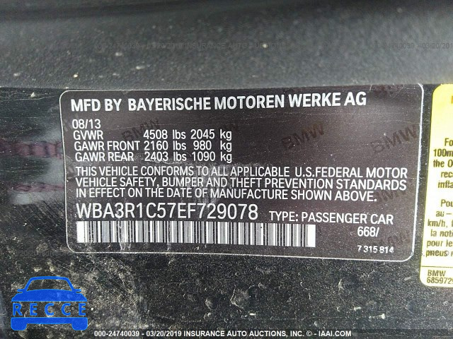2014 BMW 435 I WBA3R1C57EF729078 зображення 8